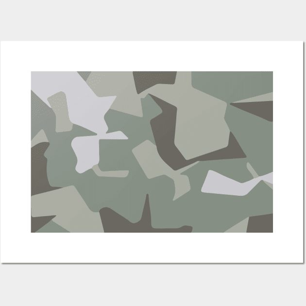 Graphic camouflage pattern Wall Art by wamtees